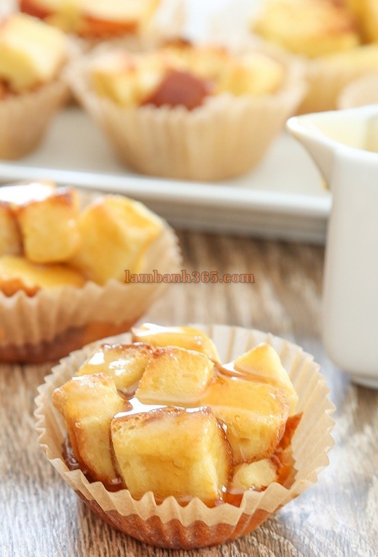 Món muffin bánh mì gối là  món ăn biến tấu từ bánh mì mới lạ và rất ngon.